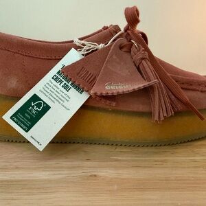 Clarks Original Wallacraft Bee Terracotta Suede Loafers with Tassels